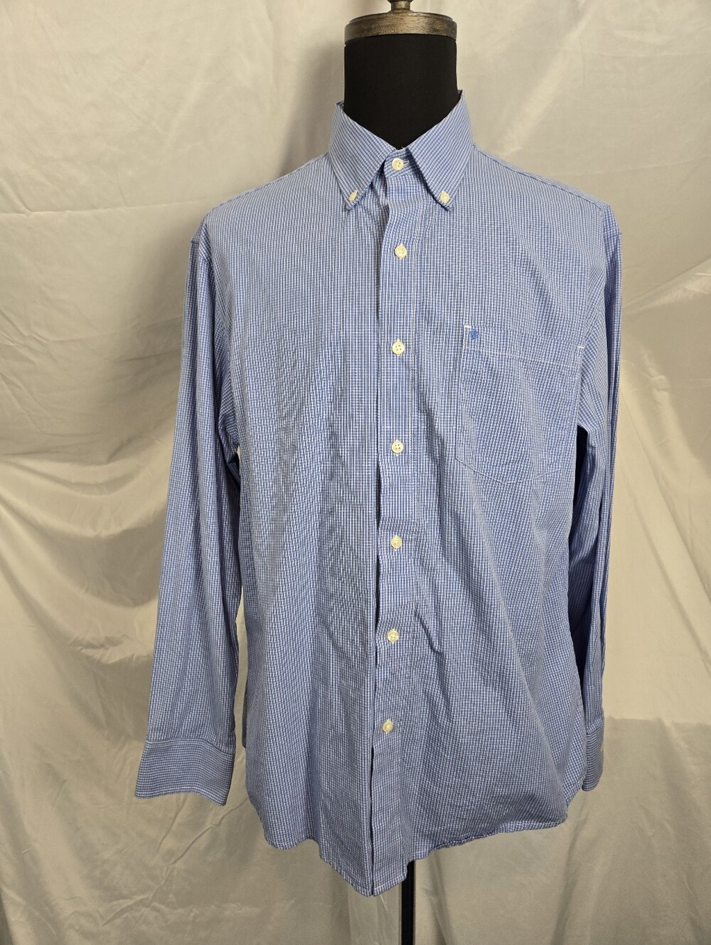 Izod Classic Blue Stripe Button-Down Men's Shirt TM